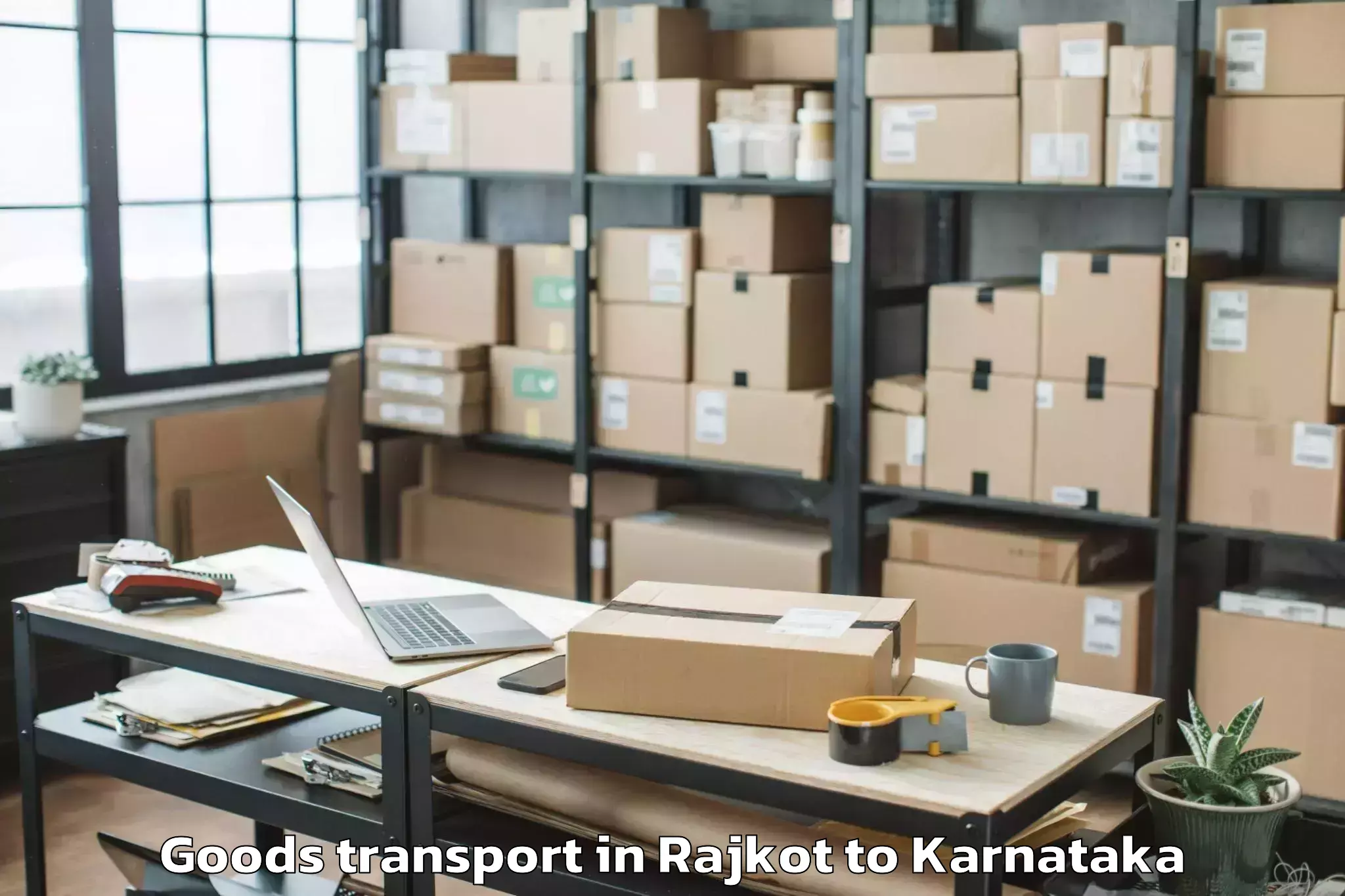 Hassle-Free Rajkot to Mysuru Goods Transport